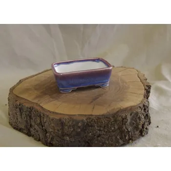 Květináč Yixing keramická miska 10,4x7,7x3,5cm Barva: Hnědá