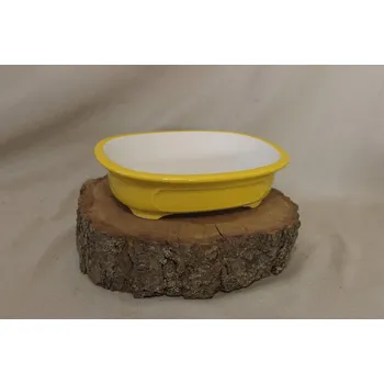 Yixing keramická miska 22x18,5x5,8cm Barva: Žlutá