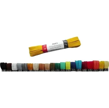 Tkaničky do bot VTR Tkaničky PLOCHÉ bavlněné barevné 130 cm Barva: hnědá