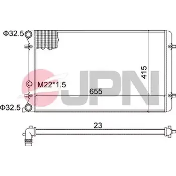 Autodíl JPN Chladič vody JPN 60C9002-JPN