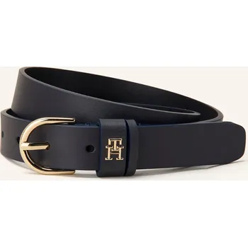 Opasek Tommy Hilfiger Dámský Kožený Opasek, tmavě modrá, 80