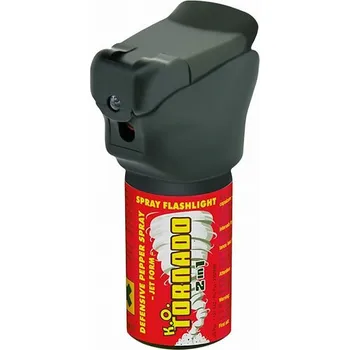 Sebeobrana Obranný plyn K.O.TORNADO se svítilnou 40ml