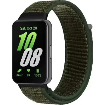 Ostatní příslušenství k chytrým hodinkám eses Nylonový řemínek pro Samsung Galaxy Fit 3 - Zelený