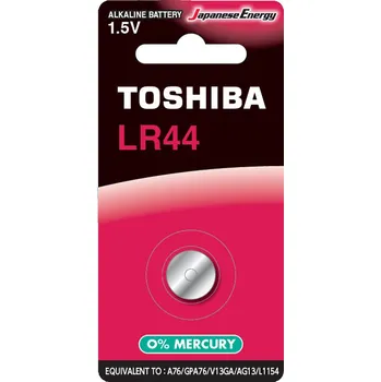 Baterie Alkaliczna Specjalistyczna TOSHIBA LR44 1,5V balení 1ks