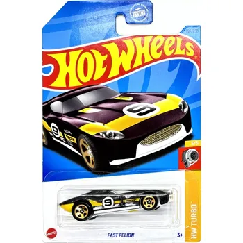 Dětské zboží HOT WHEELS - Fast Felion Black-Yellow (F4)