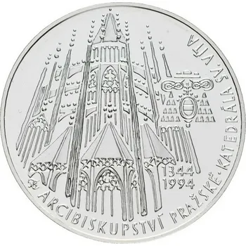 Česká republika. 200 Kč 1994. Pražské arcibiskupství a katedrála sv. Víta. Běžná kvalita. Bez certifikátu.