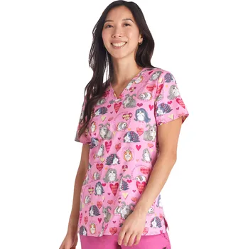 Dámská halenka Zdravotnická halena s potiskem veselých morčátek Cherokee CK671 GHDY Velikost: 3XL