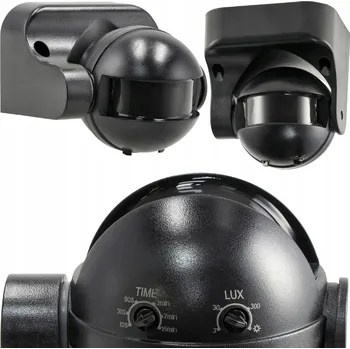 Zabezpečovací technika Berge LED PIR senzor pohybu pro soumrak