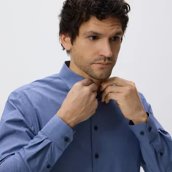 Reserved - Košile regular fit z&nbsp;egyptské bavlny - tmavomodrá - 535HT-59X - 535HT-59X-S