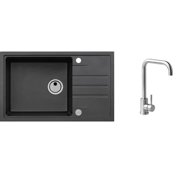 Granitový dřez Alveus SET INTERMEZZO 130/91+BATERIE ANGLE + 5 % sleva v košíku s kódem SLEVA5