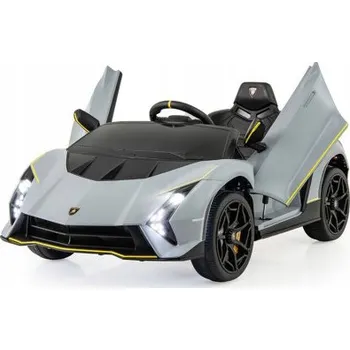 Dětské elektrovozidlo Dětské elektrické autíčko Lamborghini TQ10297DE-GR s dálkovým ovládáním, šedé - A COSTWAY