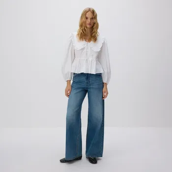 Dámské džíny Reserved - Džíny baggy fit - modrá - 619GT-55J - 619GT-55J-34