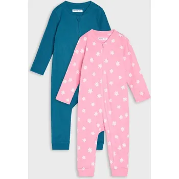 Dívčí spodní prádlo Sinsay - Sada 2&nbsp;kusů bavlněných overalů - růžová - 008HH-30X - 008HH-30X-62