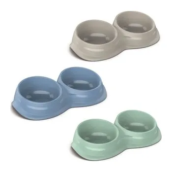 Miska pro psa Miska s protiskluzem Wave double 0,34 l