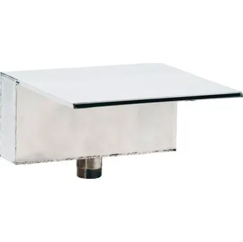 VÁGNER POOL Chrlič do zdi - Š400 mm,připojení 2", nerez, lesklý povrch vp-7710