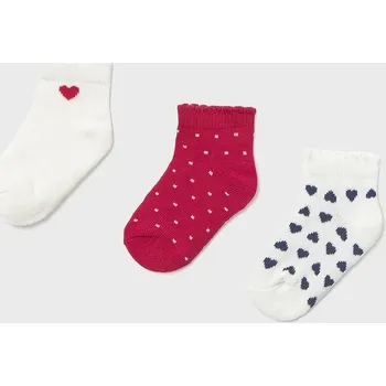 Oblečení a móda Dětské ponožky Mayoral 3-pack 10141.4F.Baby.PPY2 červená 33X, vel. 19/22