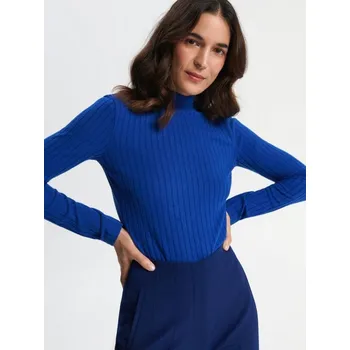 Dámské oblečení Sinsay - TRIČKO SE STOJÁČKEM - námořnická modrá - 9984Q-59X - 9984Q-59X-XS