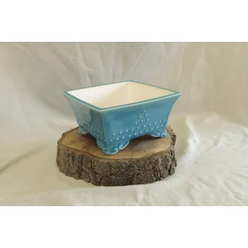 Květináč Yixing keramická miska 18x18x9cm Barva: Bílá