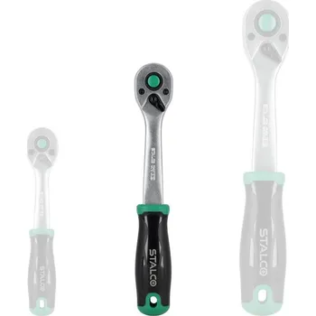 Klíč Ráčna zahnutá 3/8” 90T 195mm STALCO S011154238