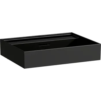 Umyvadlo LAUFEN KARTELL umyvadlo 600x460x145mm, barva černá lesklá 020, H8103330201091