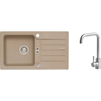 Granitový dřez Alveus SET NIAGARA 30/55 + BATERIE Angel + 5 % sleva v košíku s kódem SLEVA5