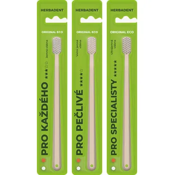 Zubní kartáček Herbai HERBADENT ORIGINAL Zubní kartáčky MIX 3 ks