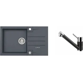 Granitový dřez Alveus SET ROCK 130 Twilight + BATERIE CLEO-P + dárek + 5 % sleva v košíku s kódem SLEVA5