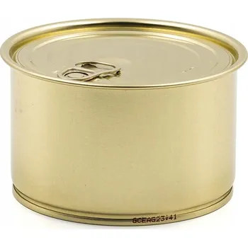 Zavařovací sklenice Jelux Plechovka na zavařování + víčko zlatá 400 ml