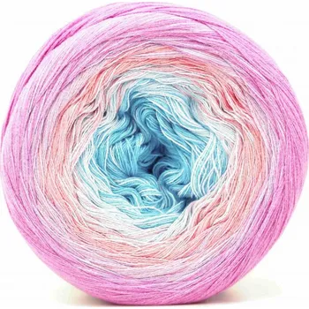 Příze ReTwisst Filars Soft Cake 9030 tyrkysová, lososová, růžově fialová