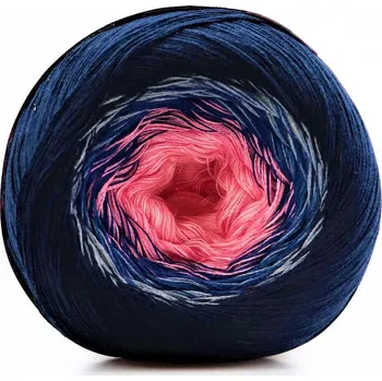 Příze ReTwisst Filars Soft Cake 9049 korálově růžová, tmavě modrá, šedá, temná modrá