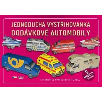 omalovánky Jednoduchá vystřihovánka dodávkové automobily 1. díl - Stavebnice papírového modelu - Ivan Zadražil