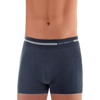Trenýrky Pánské boxerky BX10430M BRUBECK Barva/Velikost: jeans / M/L