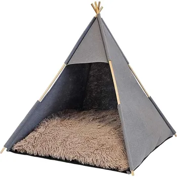 Pelíšek pro psa Nobby Tenda 70 x 70 x 70 cm šedý