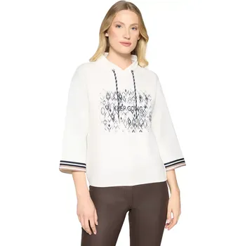 Dámská móda BETTY BARCLAY dámská mikina bílá s potiskem