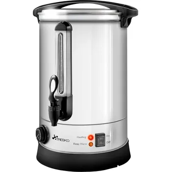 Ohřívač nápojů Tresko Vařič svařeného vína 6,8 l Stříbrný