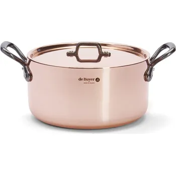 Hrnec PRIMA MATERA 24 cm, s poklicí, měď, de Buyer