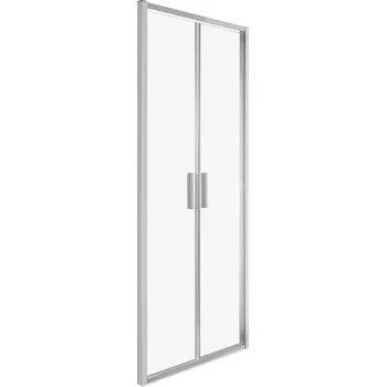 Sprchové dveře Novoterm Dvoukřídlé otevíravé sprchové dveře Solid DDP CHR 100, chrom/transparent - bez vaničky