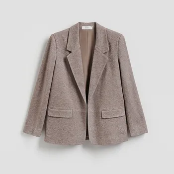 Reserved - Sako s příměsí viskózy - tmavě hnědá - 860GA-89X - 860GA-89X-XS