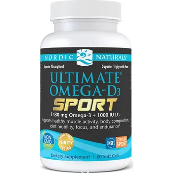 Nordic Naturals - Ultimate Omega-D3 Sport, 60 softgel kapslí