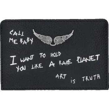 Obal na doklad Kožené pouzdro na karty ZADIG&VOLTAIRE LWSG03732 černá 99X, vel. ONE SIZE