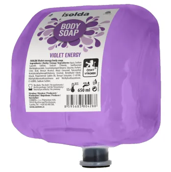 Mýdlo ISOLDA Violet energy body soap: 650 ml