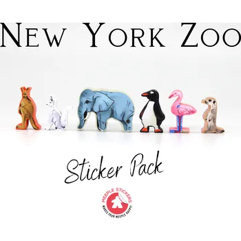 Příslušenství k deskovým hrám MeepleStickers Samolepky pro New York Zoo