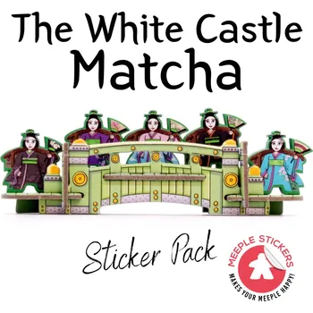 Příslušenství k deskovým hrám MeepleStickers Samolepky pro The White Castle – Matcha