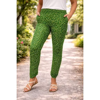 Dámské kalhoty Dámské letní kalhoty zelené