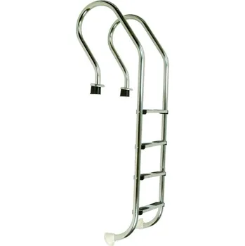 Bazénové schůdky VÁGNER POOL Žebřík nerez Mixta s pouzdrem 4 stupňový, AISI 304 vp-7034