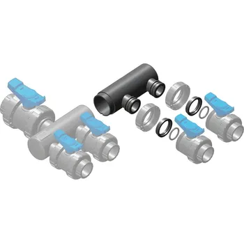 VÁGNER POOL Sběrací potrubí - nástavec sběrače 2x přímé napojení ventilu 50 mm vp-05BR2UV