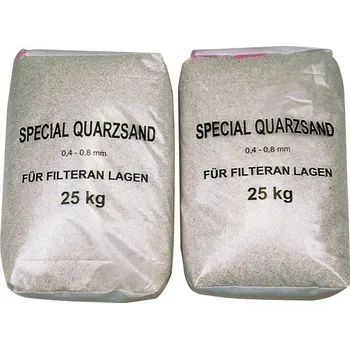 Bazénová filtrace VÁGNER POOL Filtrační písek - frakce 0,6--1,2 mm -- baleno po 25 kg. vp-501425