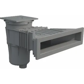 VÁGNER POOL Superskimmer 17,5 l s mosaznými záštřiky - tmavě šedý (RAL7016) vp-154112115