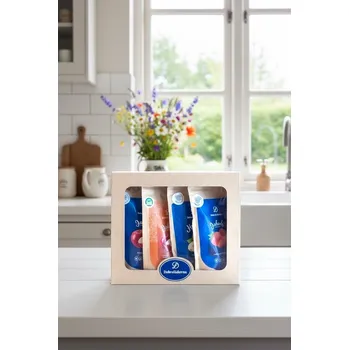 Sušené ovoce DobroLádovna Dárková krabice plná křupavého ovoce 4 druhy mrazem sušeného českého ovoce