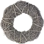 MOREX Věnec z větví P0585 – šedý proutěný věnec 35×8,5×35 cm (k dodekorování)